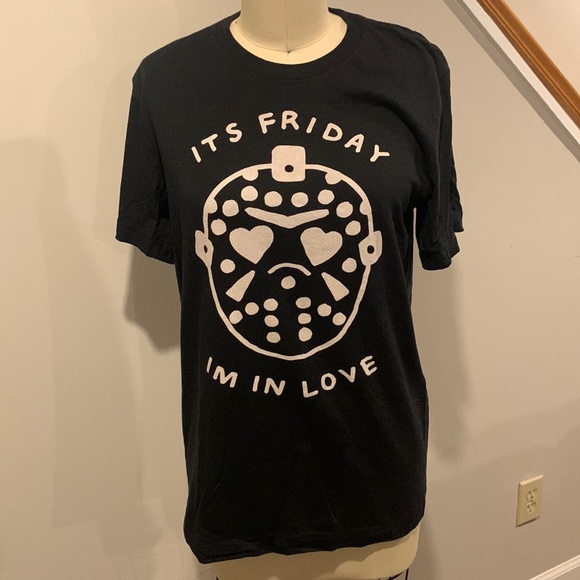 waxworks records Tops - Friday the 13th/ The Cure tshirt